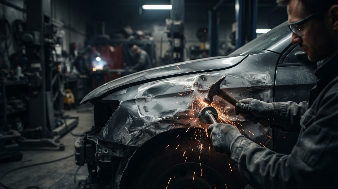 Collision Repair work at Collision Pros of San Antonio